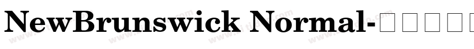NewBrunswick Normal字体转换